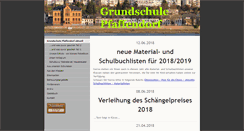 Desktop Screenshot of grundschule-pfaffendorf.de